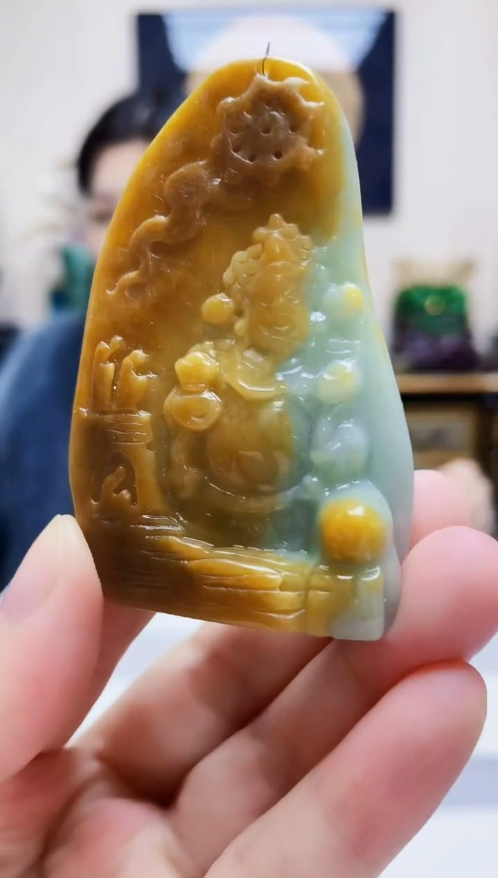 未镶嵌定制翡翠吊坠127