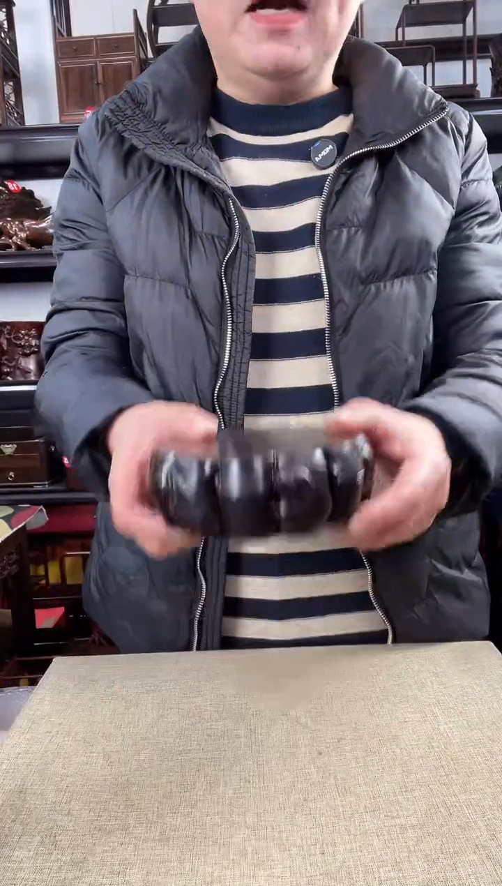 木竹节圆老李红木工艺品