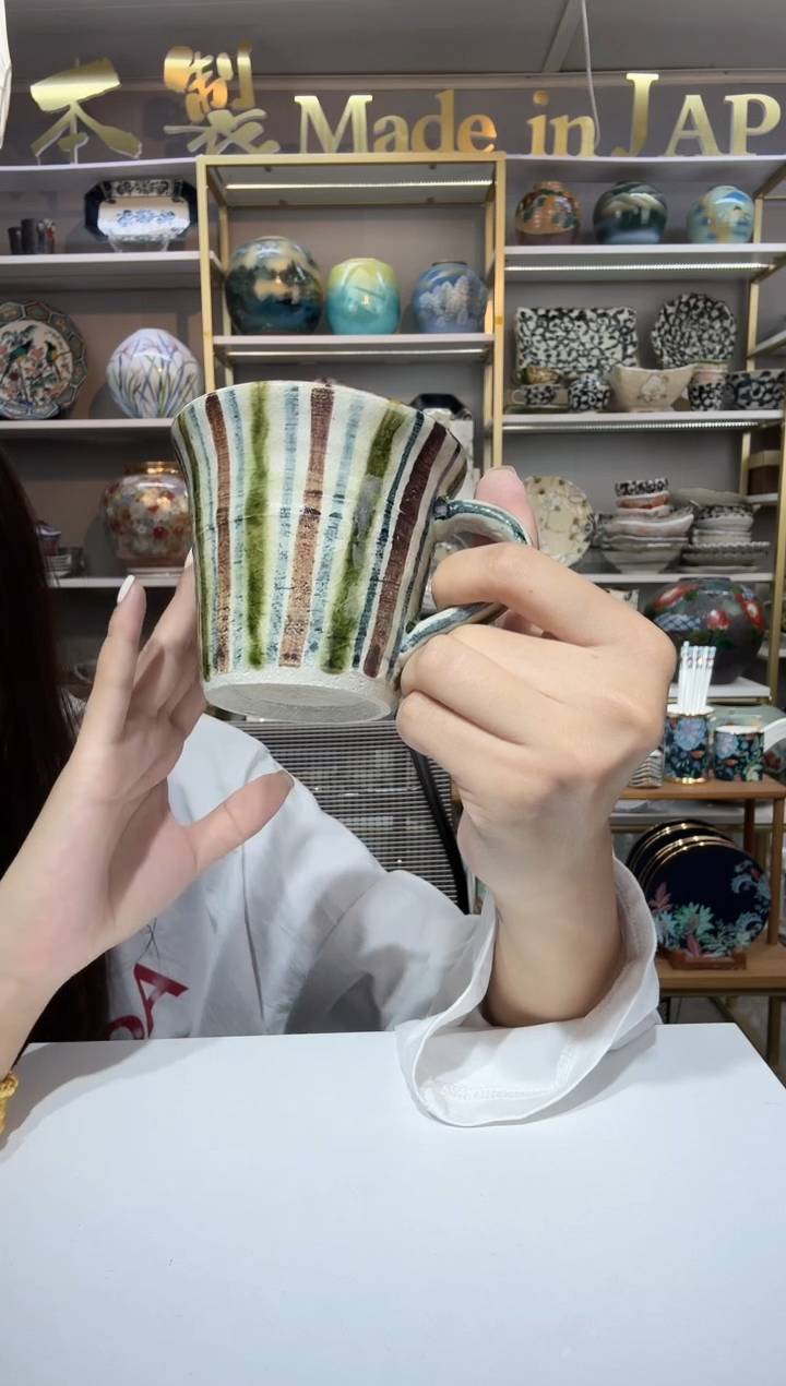 陶瓷作家器盐草窑马克杯一只2-81