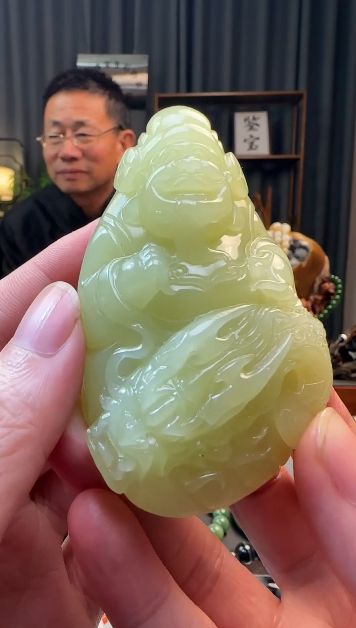 吊坠(不含链)未镶嵌和田玉手把件