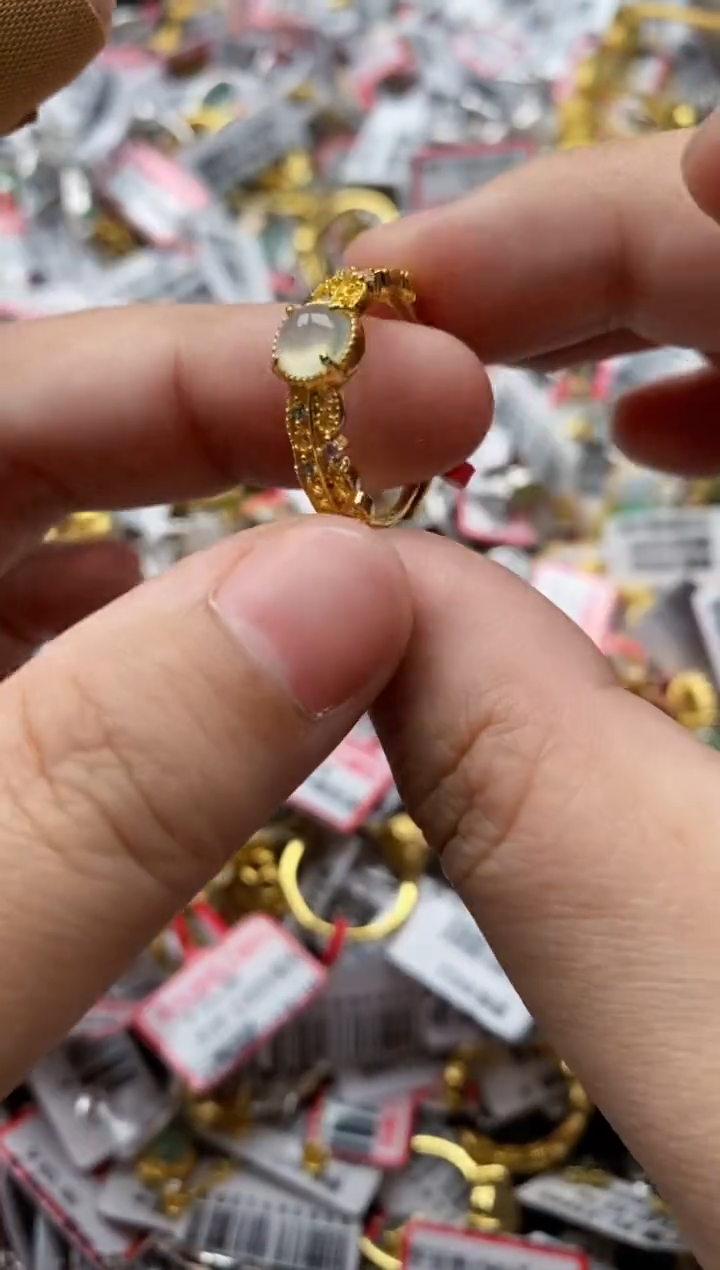 【闪购商品】翡翠戒指银S925镶嵌2222--10