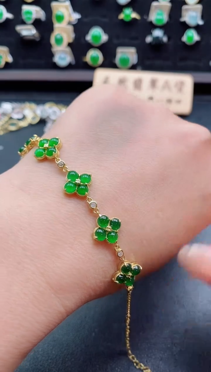 银S925镶嵌戒指翡翠1