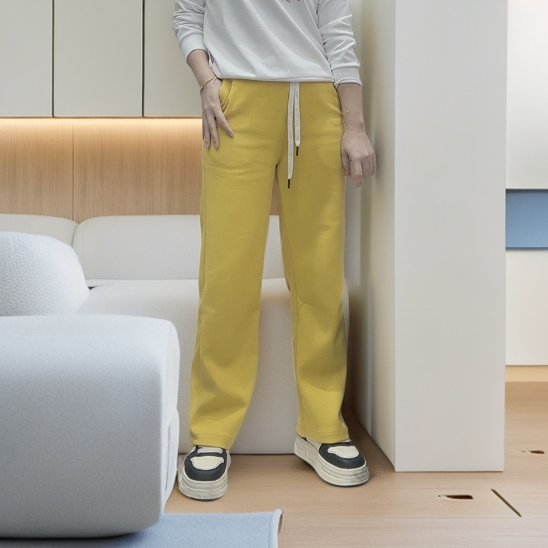 窄版阔腿裤女2025春秋新款中腰时尚宽松休闲裤子韩版直筒裤子