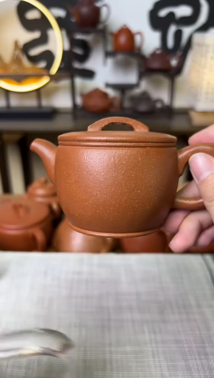 【闪购商品】段泥茶壶独壶黄降坡汉瓦壶150CC