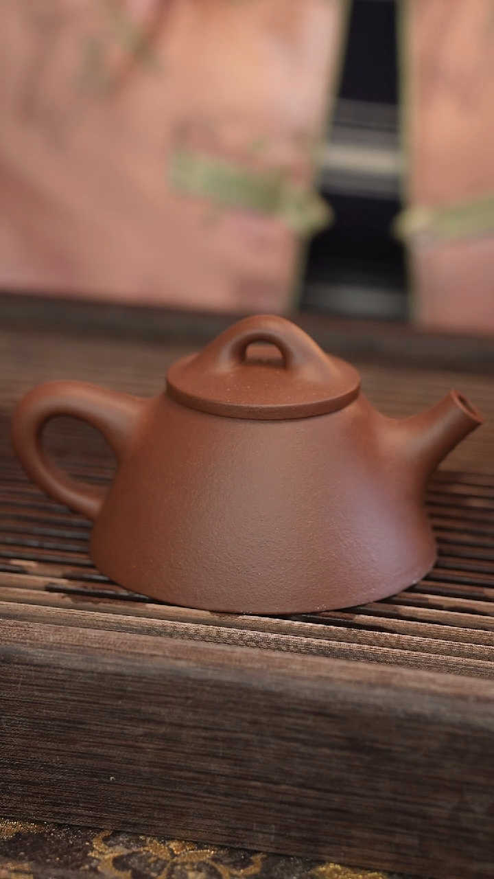 茶壶紫砂霸王石瓢 半手工 170cc