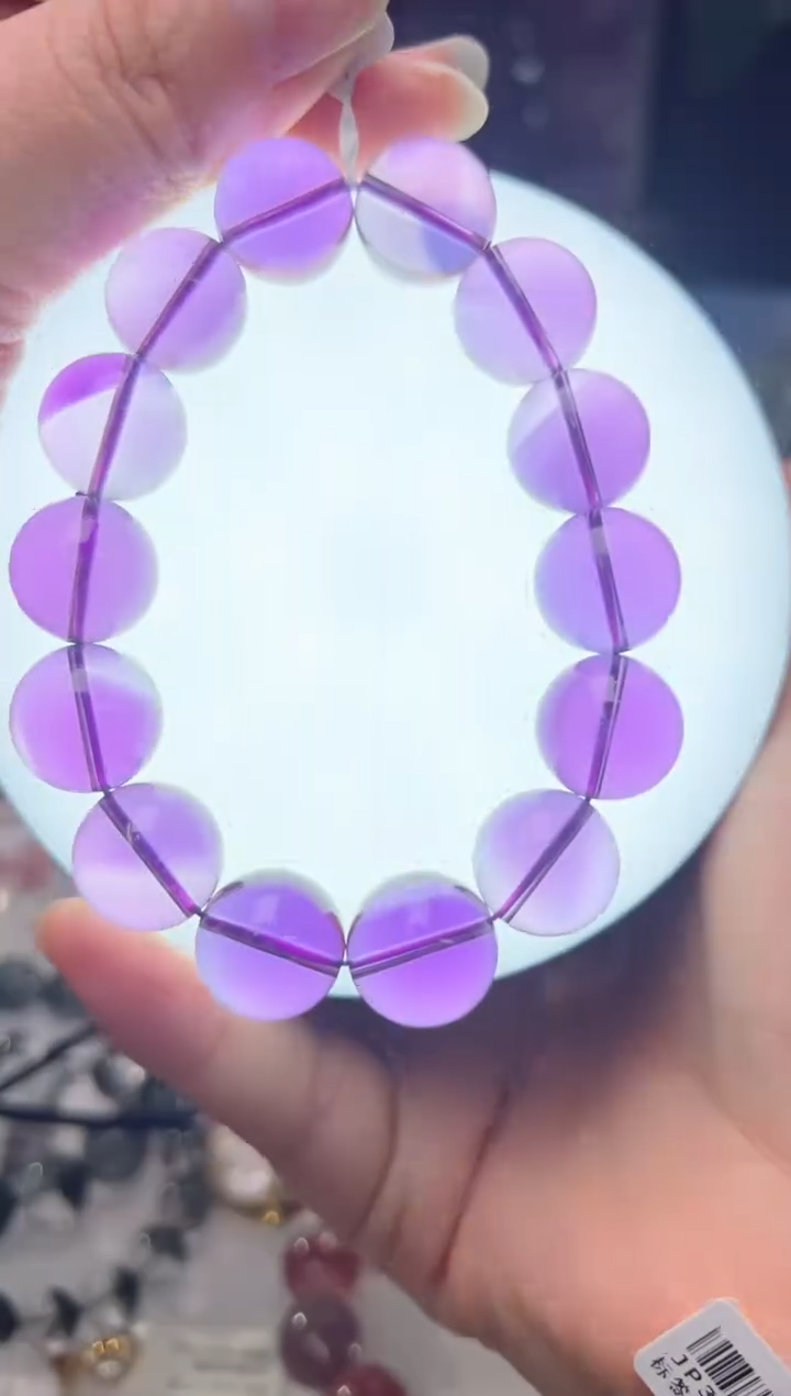 【闪购商品】水晶手串未镶嵌紫水晶手串15m+ JP37373