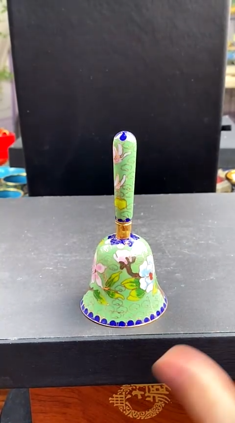 【闪购商品】非遗技艺 景泰蓝铃铛蓝绿