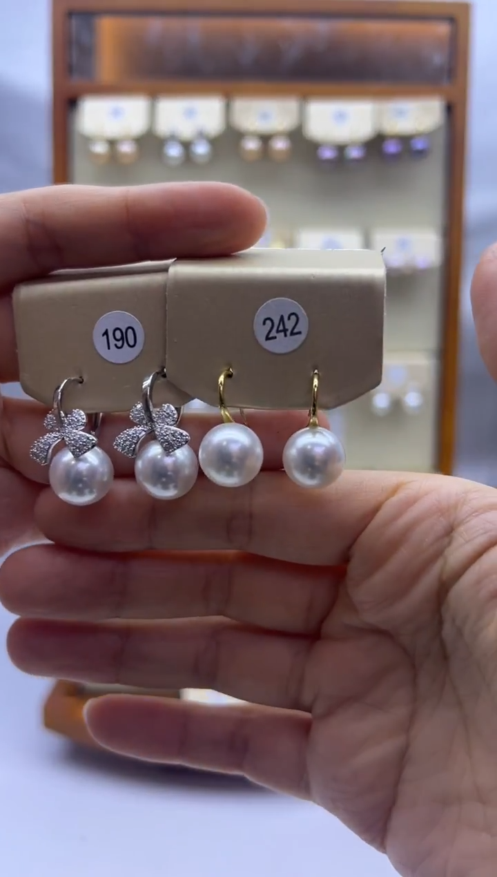 未镶嵌耳饰淡水珍珠190+242