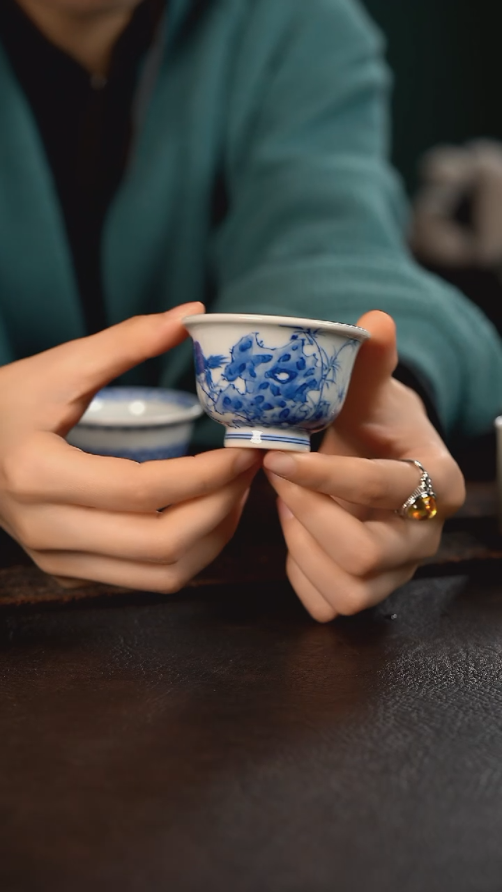 【闪购商品】杯聚澜堂竹报平安小压手杯