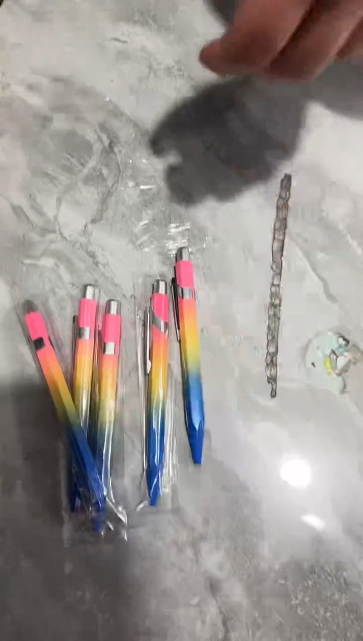 金属六角杆按动圆珠笔6支