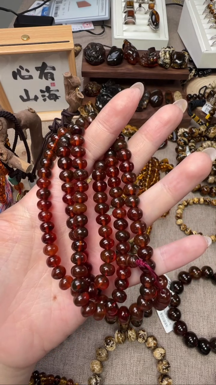 【闪购商品】琥珀手链未镶嵌抚顺琥珀