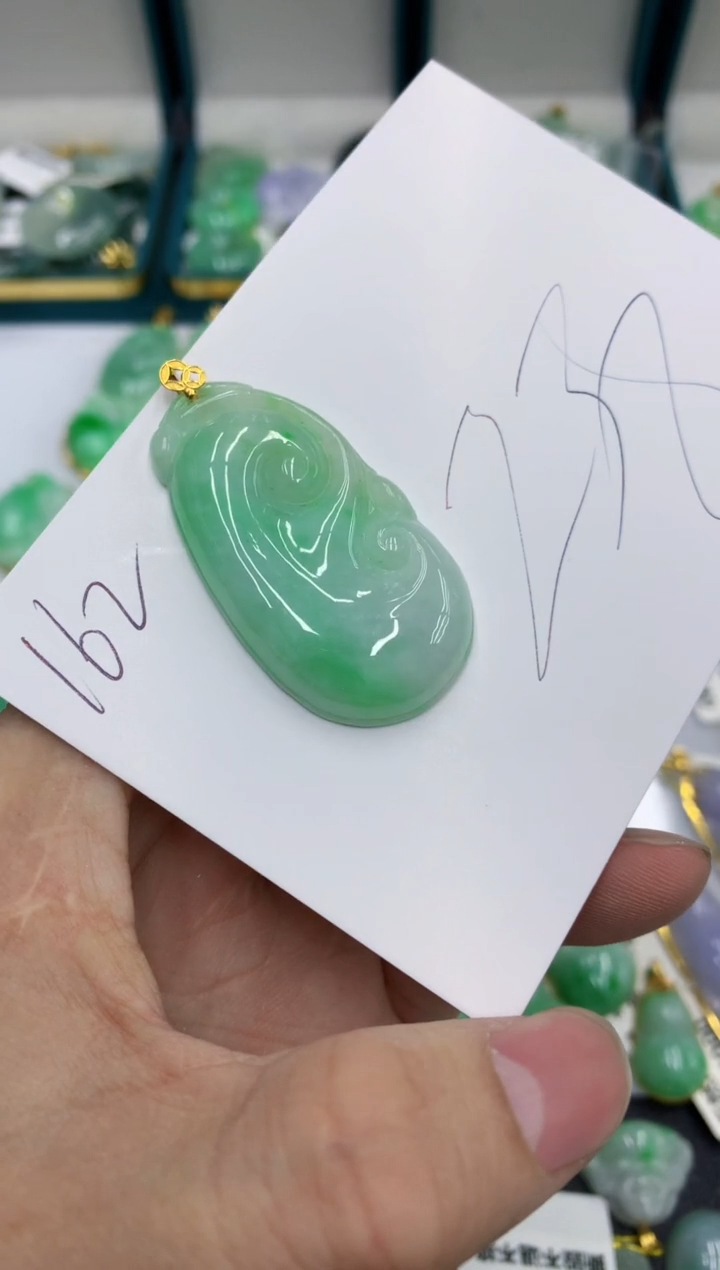 【闪购商品】翡翠颈饰18K金镶嵌号链接11111