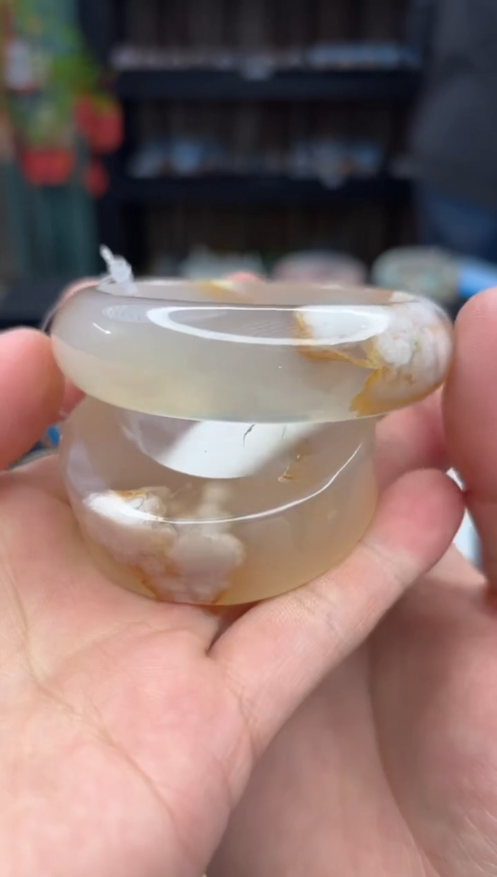 【闪购商品】石英质玉手镯未镶嵌33（59圈赠送镯心）