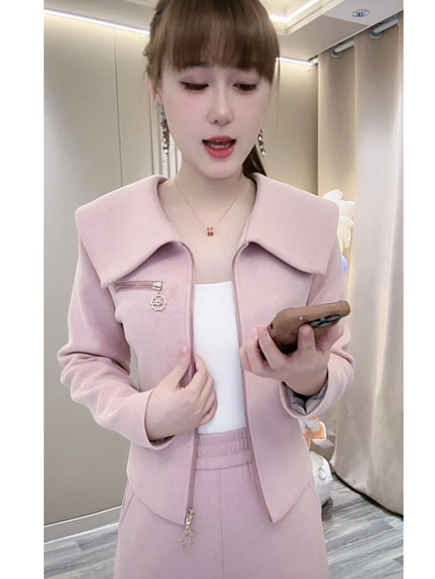 休闲秋冬减龄时尚套装百搭休闲风气质网红轻奢显瘦直筒裤1161