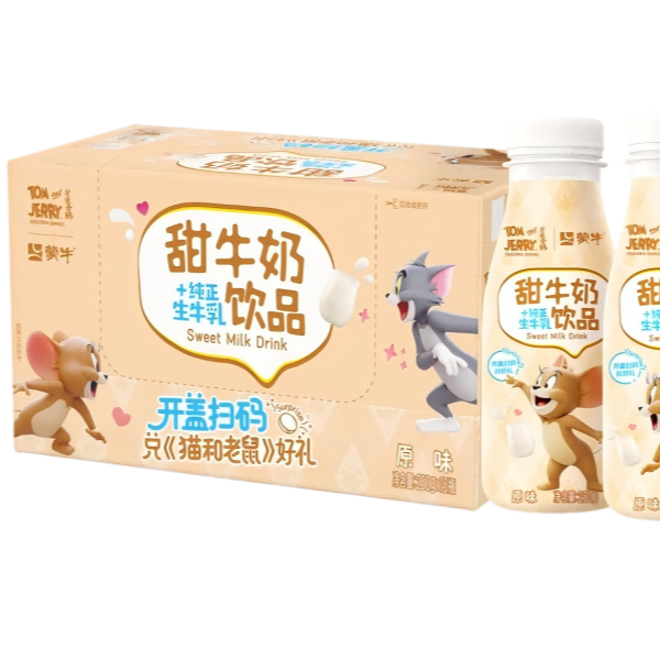 【猫和老鼠联名定制装】蒙牛甜牛奶6月原味PET瓶250g×15瓶