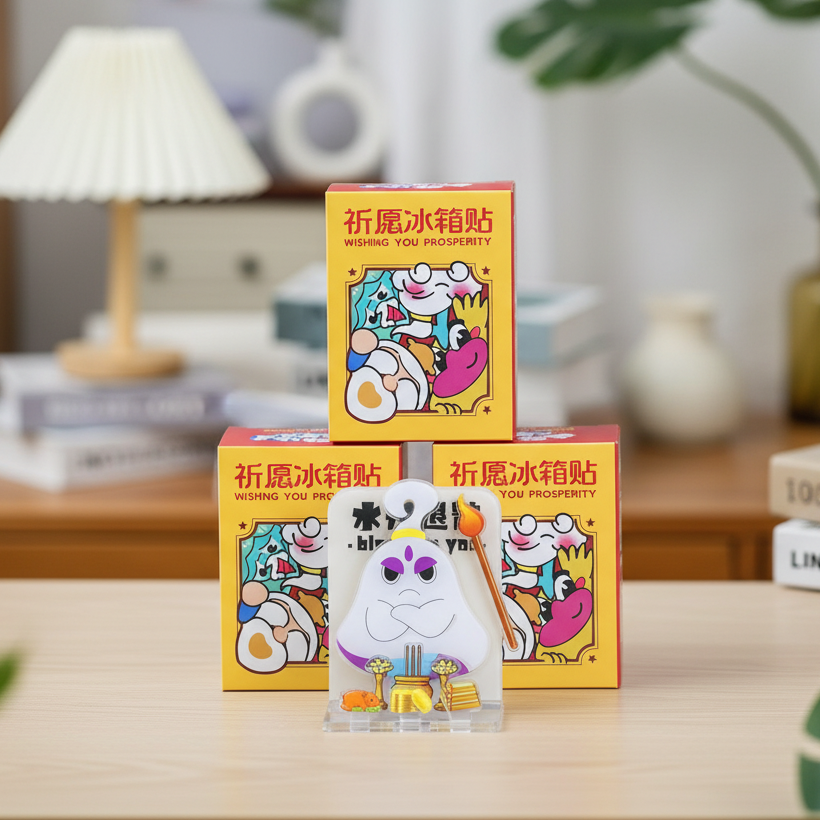 【悦起JoyKey】祈福冰箱贴三怪IP（共4款）祝福心愿伴手礼