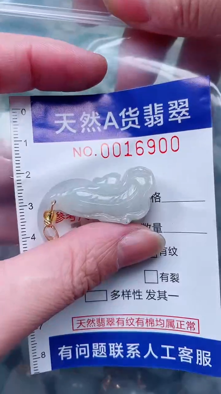 翡翠未镶嵌吊坠(不含链)1