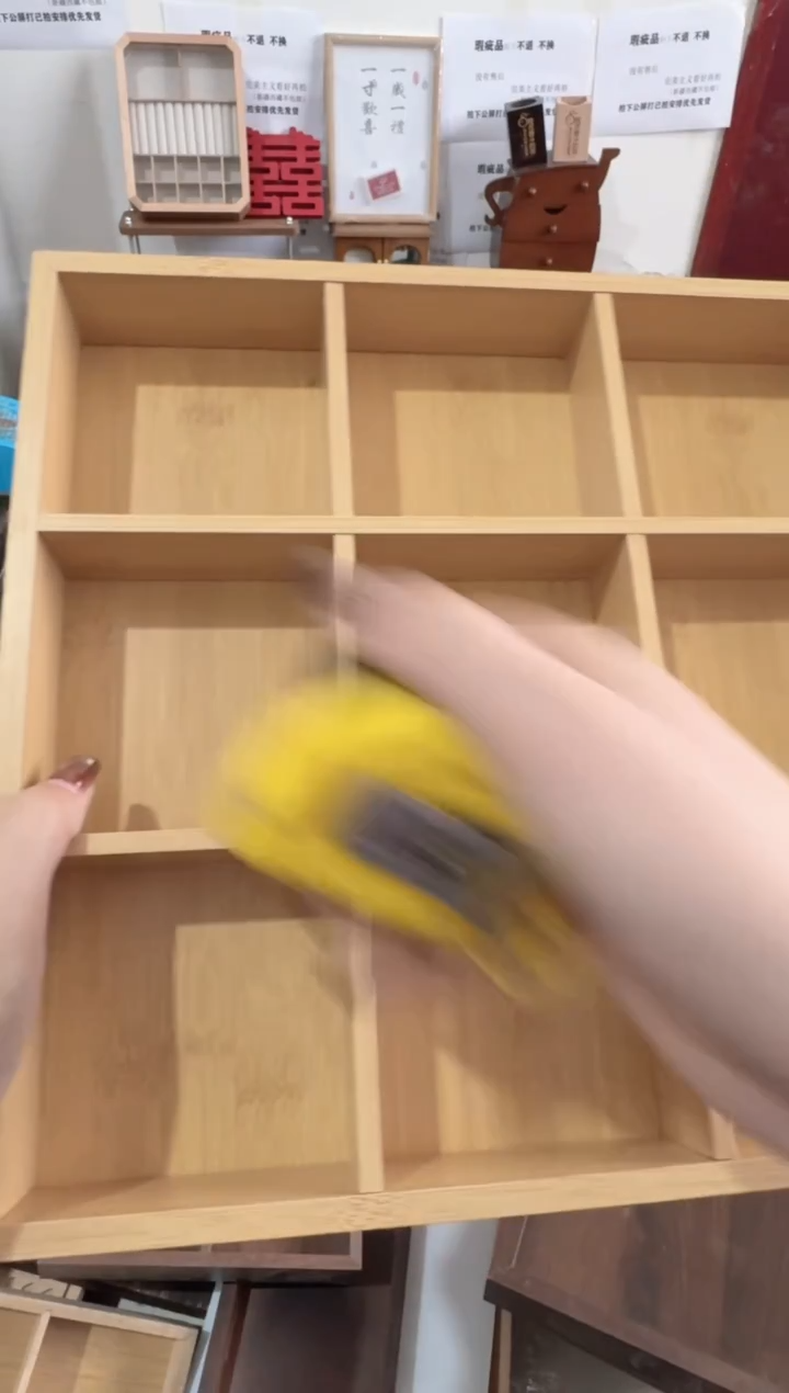 30*30原木色九宫格微瑕拍下不退不换无售后