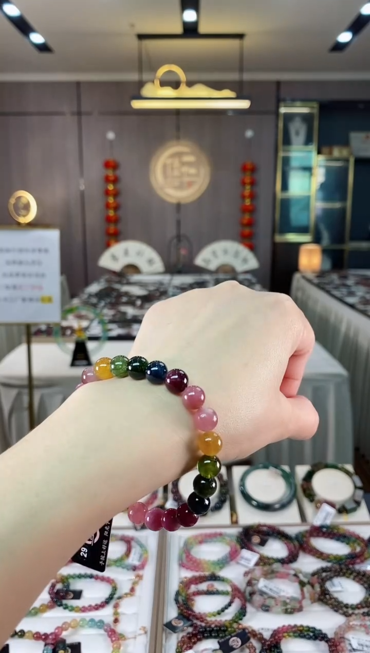 【闪购商品】碧玺单圈手串8mm+未镶嵌（多样性发一条）hon