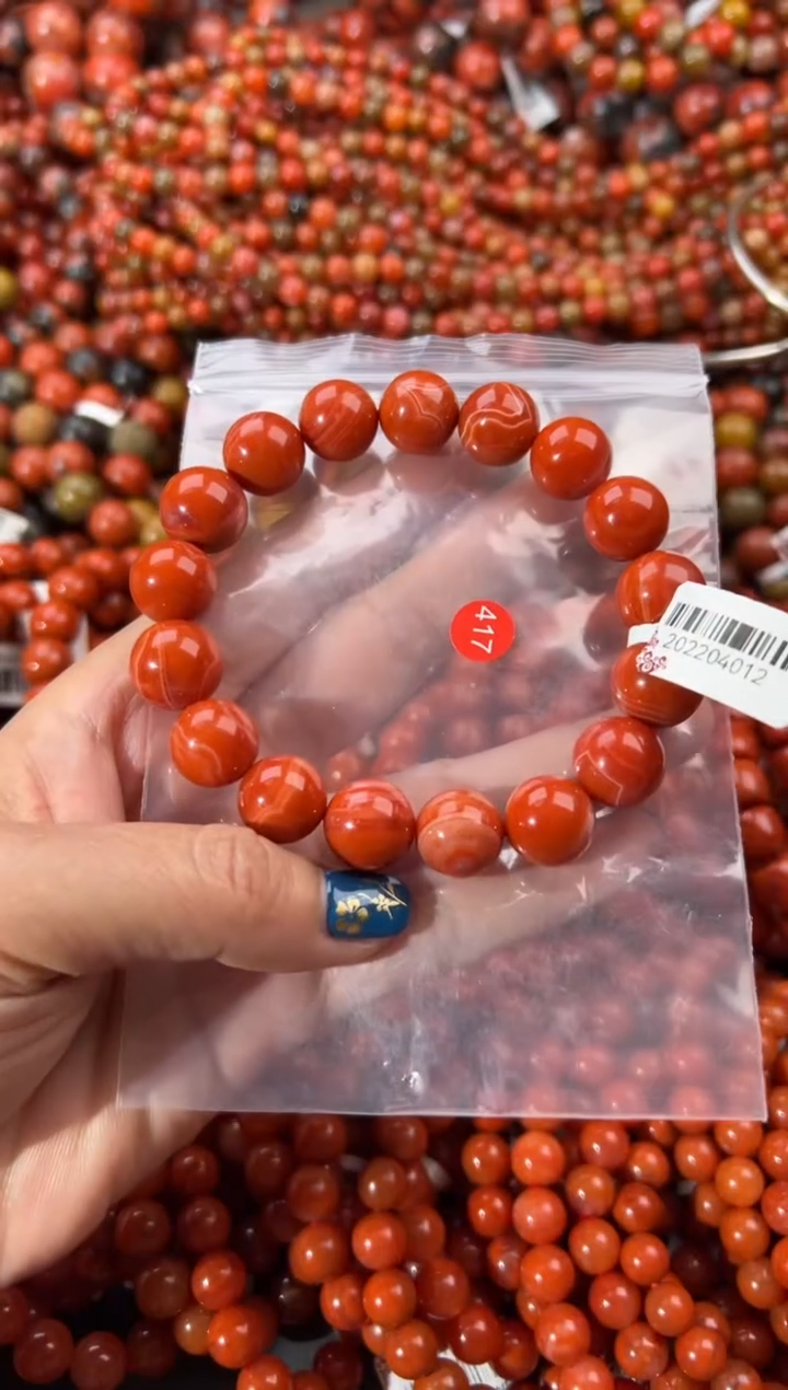 未镶嵌手串南红玛瑙13+