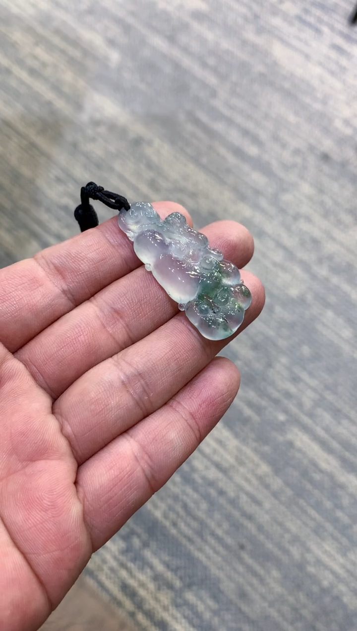 颈饰未镶嵌翡翠天然A货翡翠