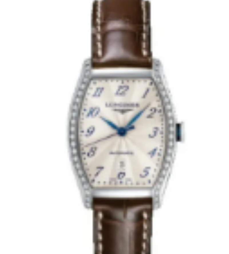 99新 Longines/浪琴 L2.142.0.70.2/酒桶白皮满钻/表径26*30.6