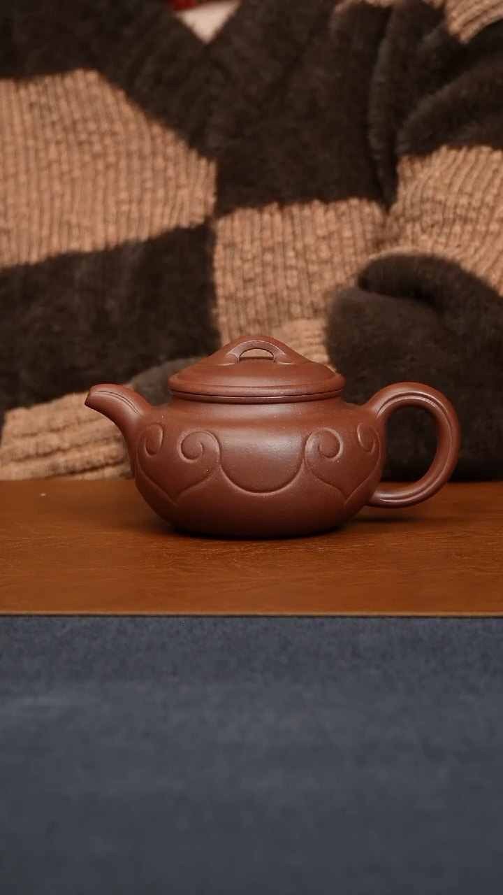 【闪购商品】紫砂茶壶仿古如意壶容量360毫升