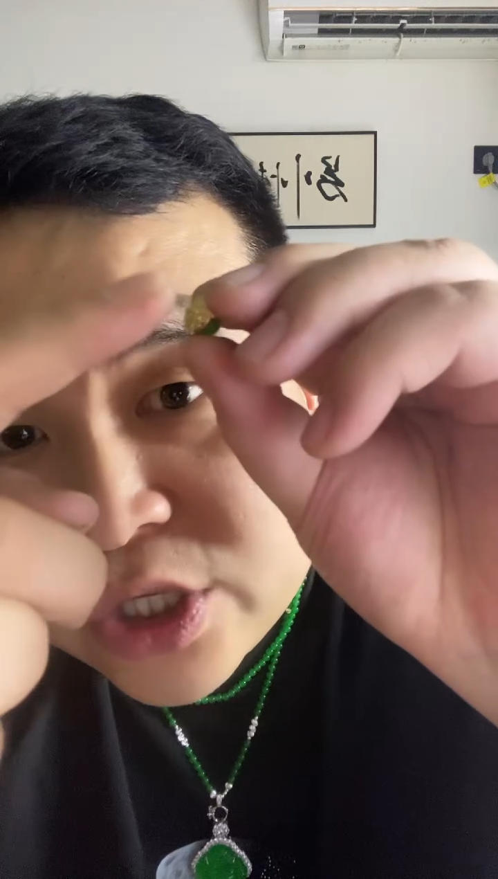 翡翠14K金镶嵌颈饰242耳钉