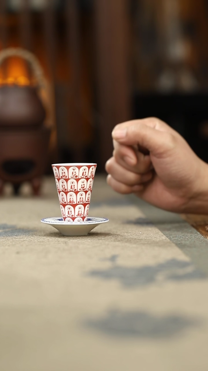 【闪购商品】其他LM-千佛斗签闻香杯-红