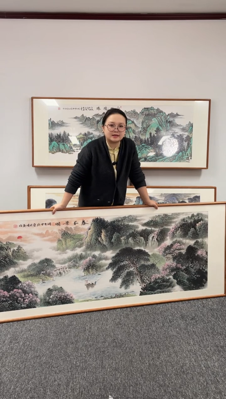 【闪购商品】国画春和景明210*80张晓东老师