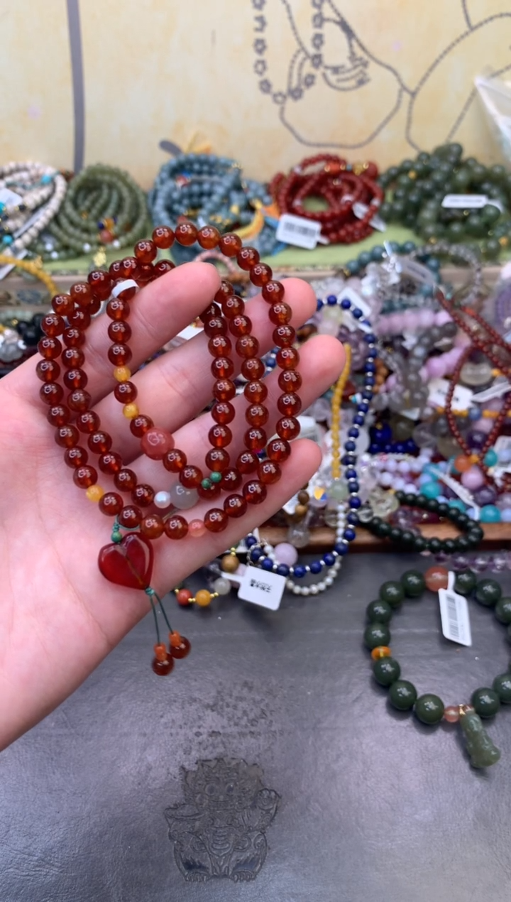 未镶嵌手链石榴石415