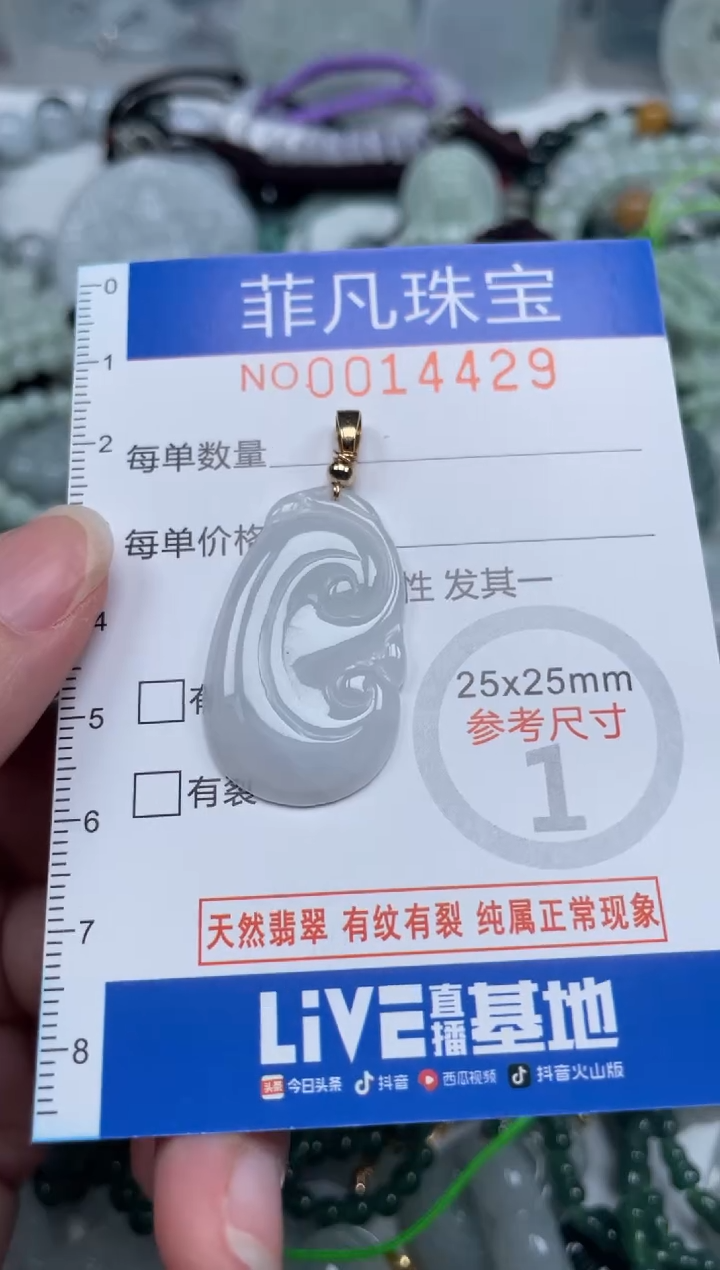 颈饰未镶嵌翡翠14429