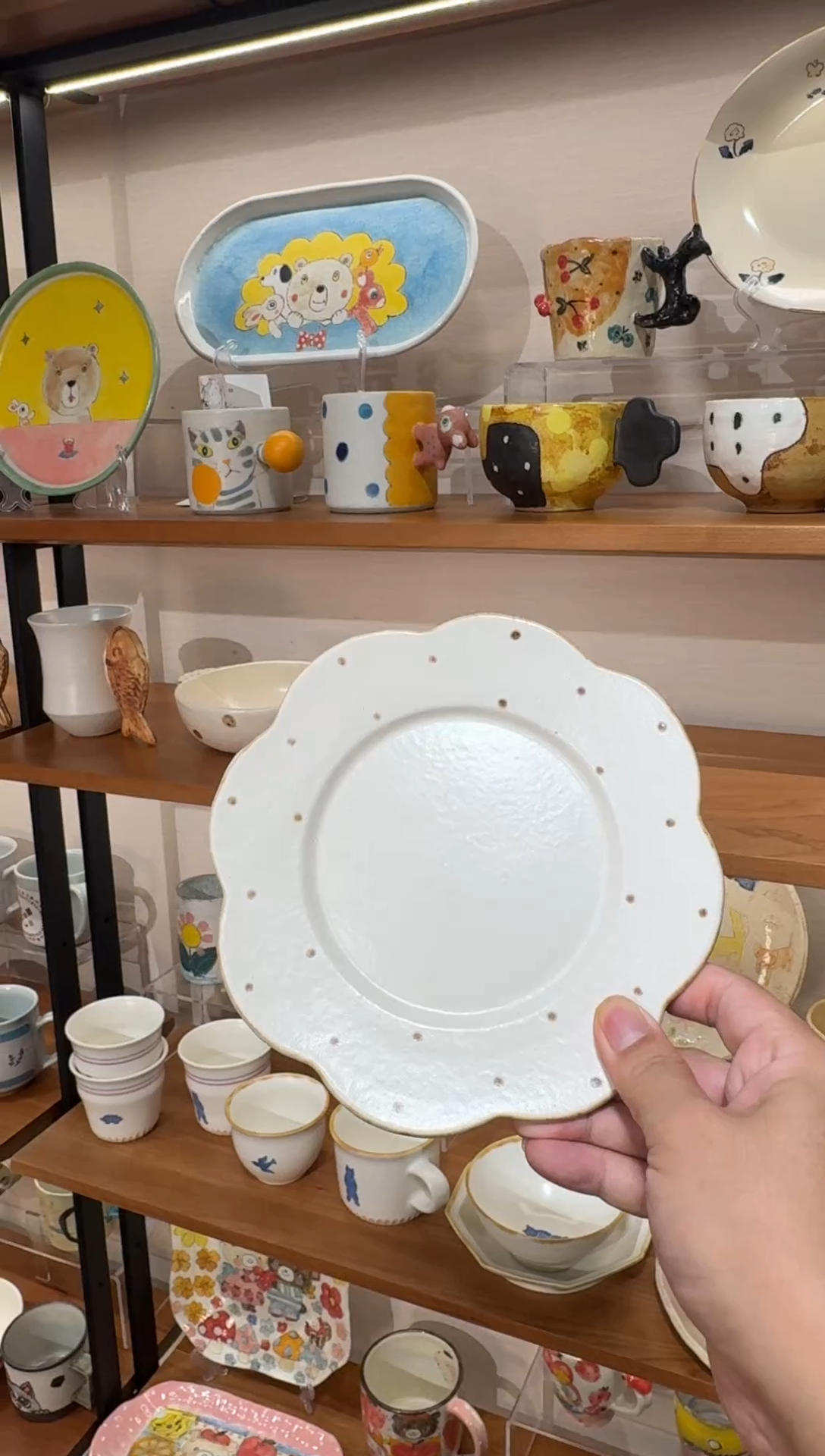 陶日本作家器陶瓷手作器物cocochi花盘