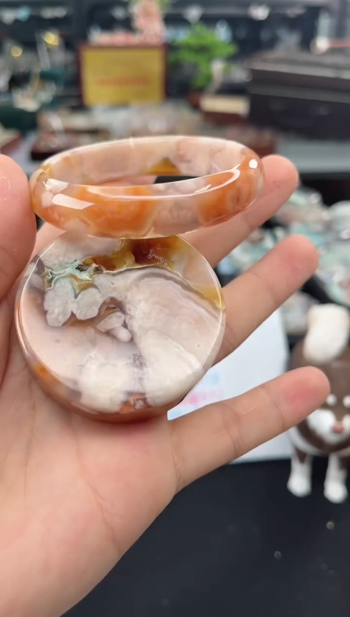 【闪购商品】石英质玉手镯未镶嵌56圈口（赠品镯心）3570087