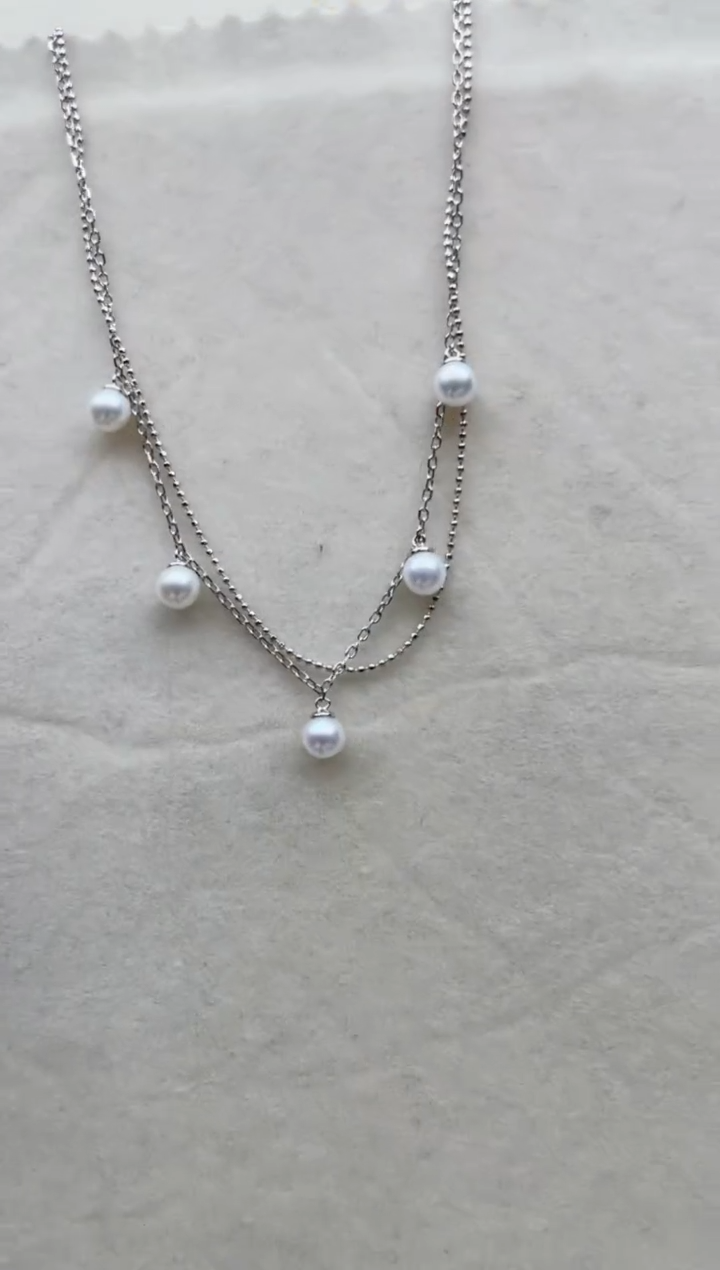 【闪购商品】淡水珍珠2银S925镶嵌Y35