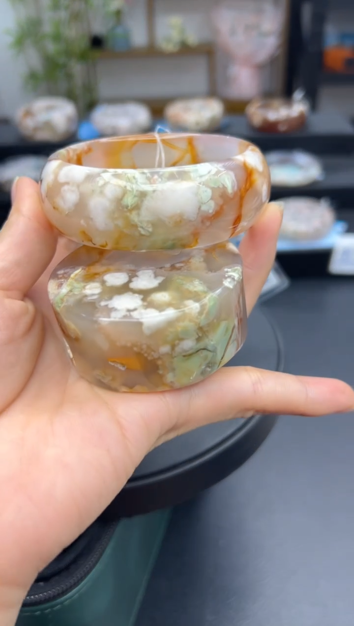 非金属布艺手镯 琦丽雅樱花手镯60圈口A1369