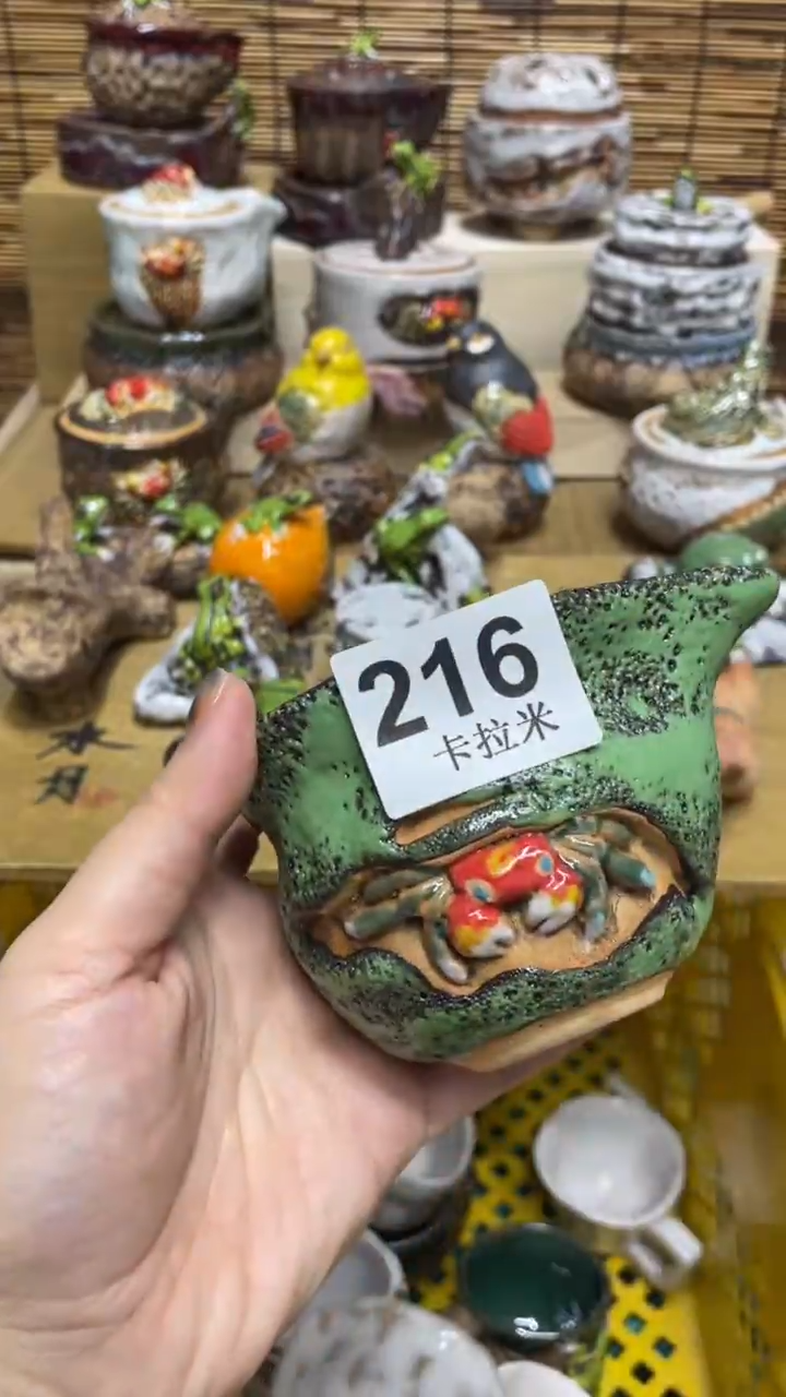 斷****️216精美粗陶手工柴烧