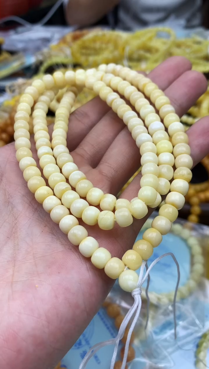 裸石蜜蜡未镶嵌链子卡7