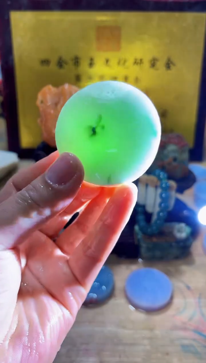 未镶嵌挂件翡翠A货常星7273