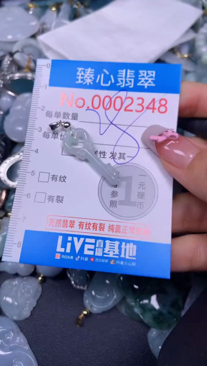 【闪购商品】翡翠颈饰未镶嵌含绳0002348