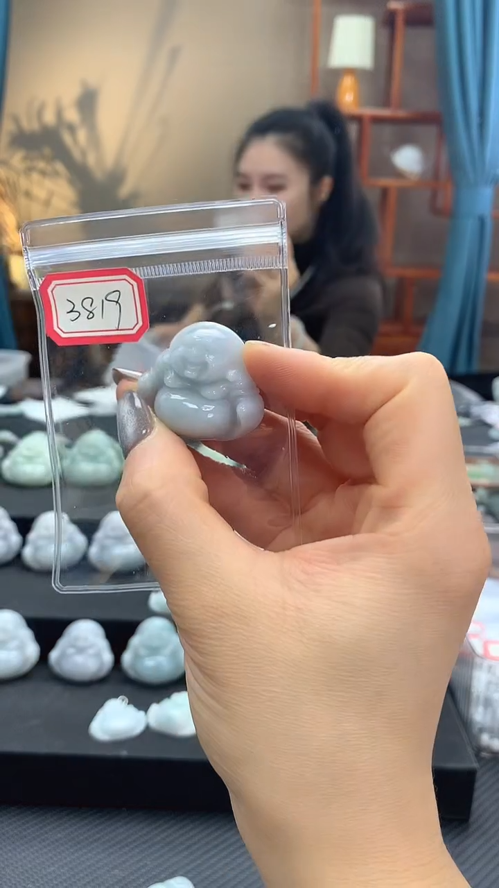 颈饰未镶嵌翡翠佛公3819