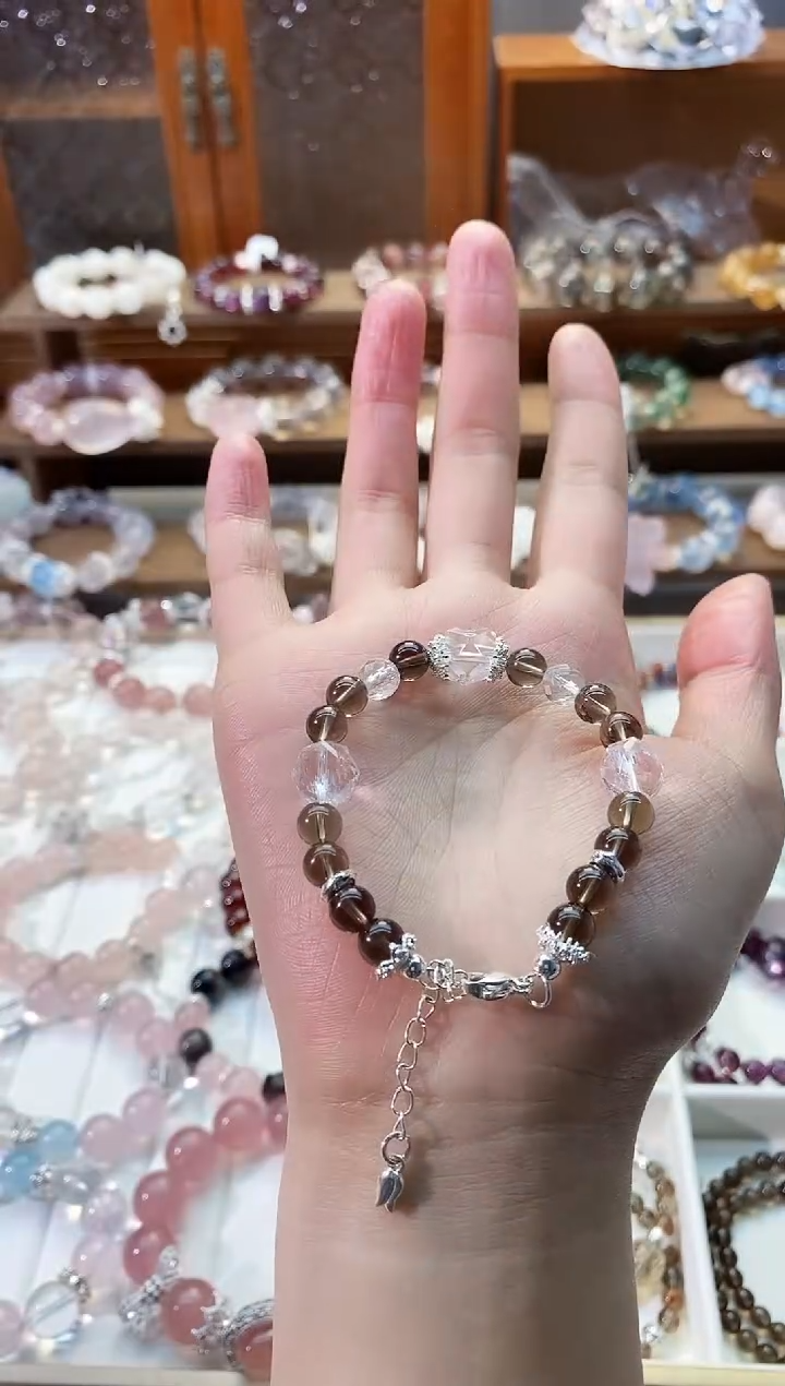 【闪购商品】水晶手串未镶嵌茶晶手串