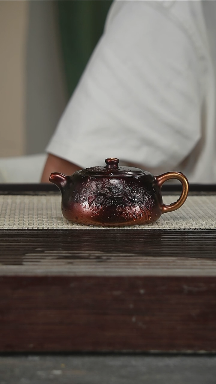茶壶紫砂贝壳烧180CC80号