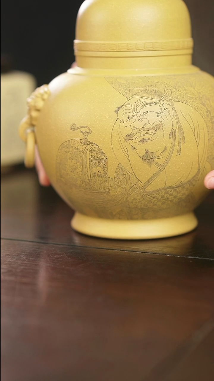 茶杯紫砂望瑶-茶叶罐-人物-1