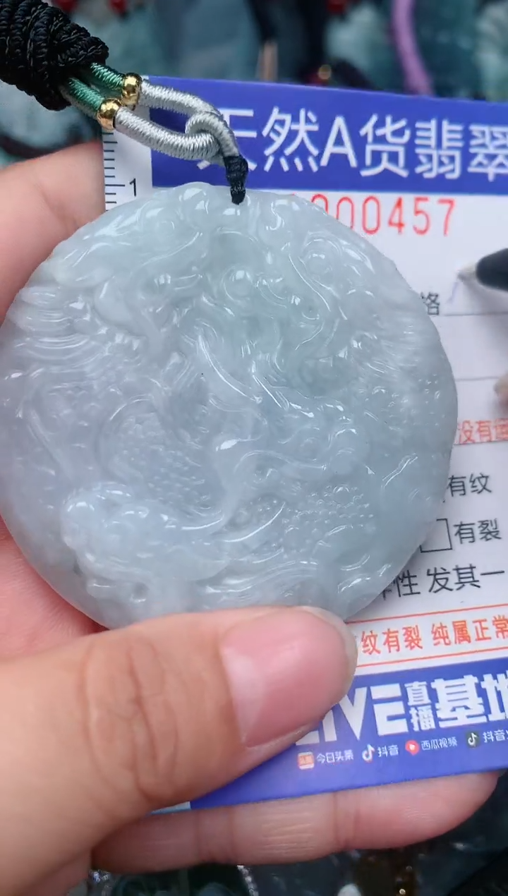 翡翠未镶嵌颈饰...0000457