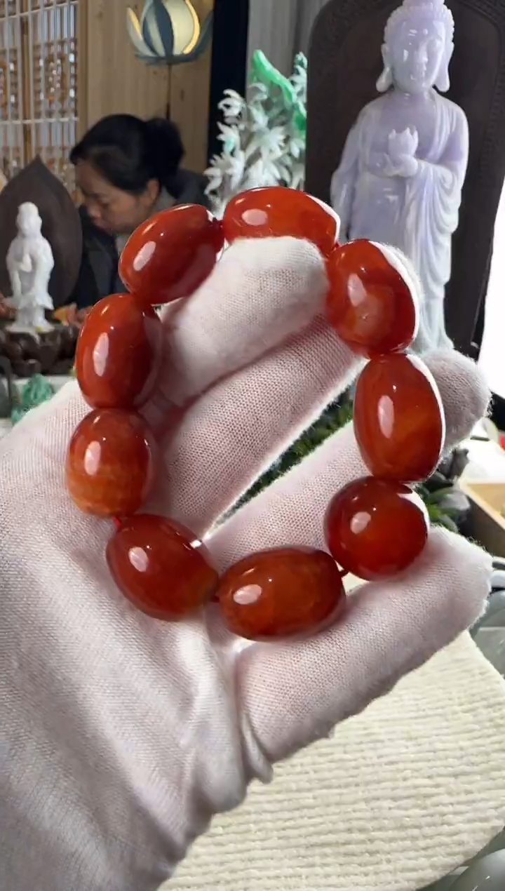 未镶嵌手串玛瑙/玉髓玛瑙手串