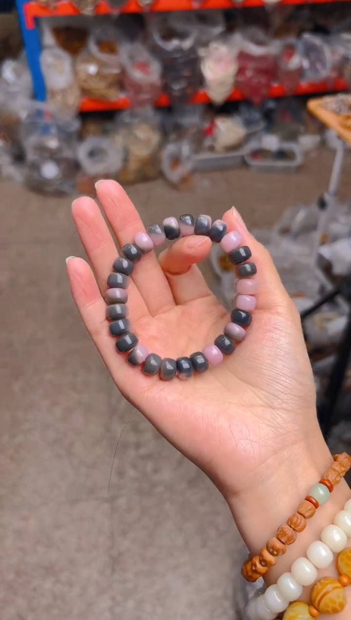 吊坠菩提根/象牙果紫色药片单圈