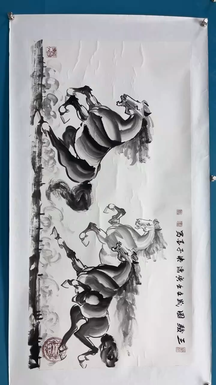 【闪购商品】绘画邓志标骏马系列10