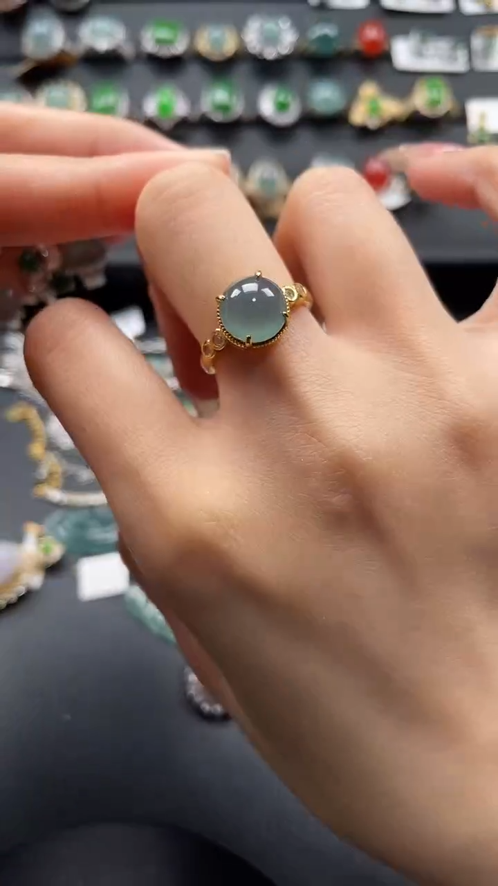 【闪购商品】翡翠戒指银S925镶嵌3654634