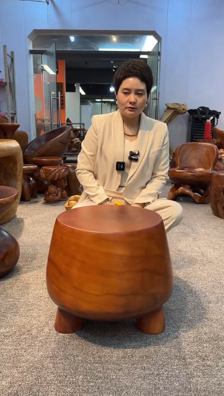 【闪购商品】香樟木实木创意边几